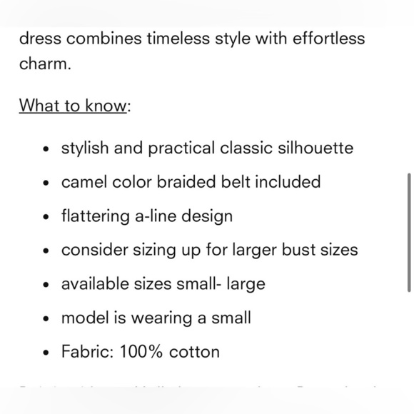 NWOT- Taylor cocoa poplin sleeveless belted midi dress - Picture 11 of 11